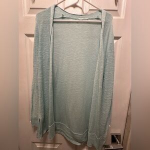 Source Unknown Light Mint Open-Front Women's Sweater Cardigan